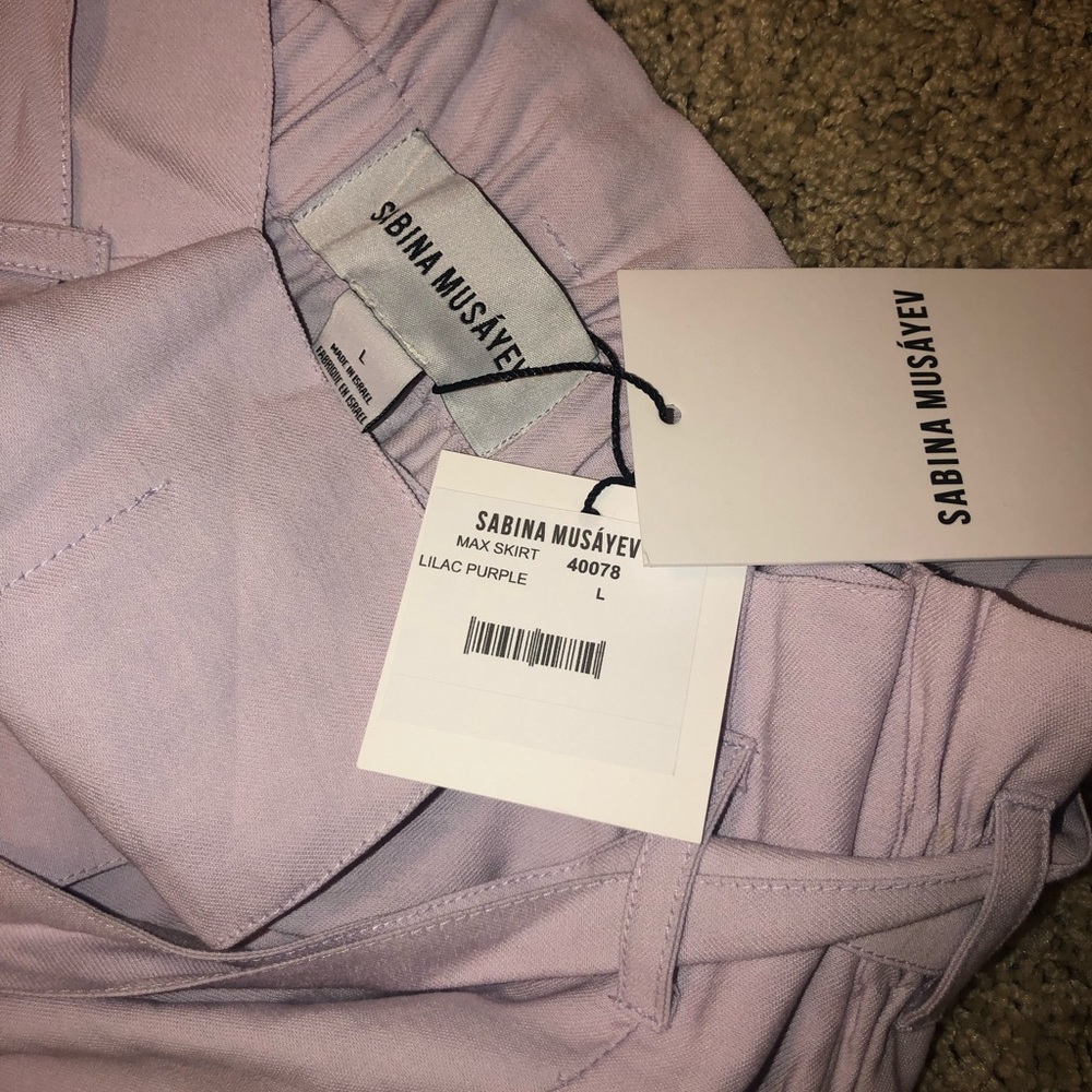 NWT Sabina musayev lilac skirt